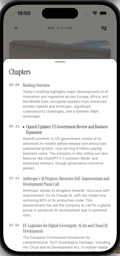 Chapter list